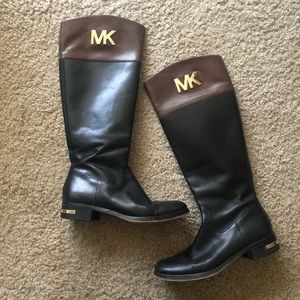Michael Kors leather riding boots